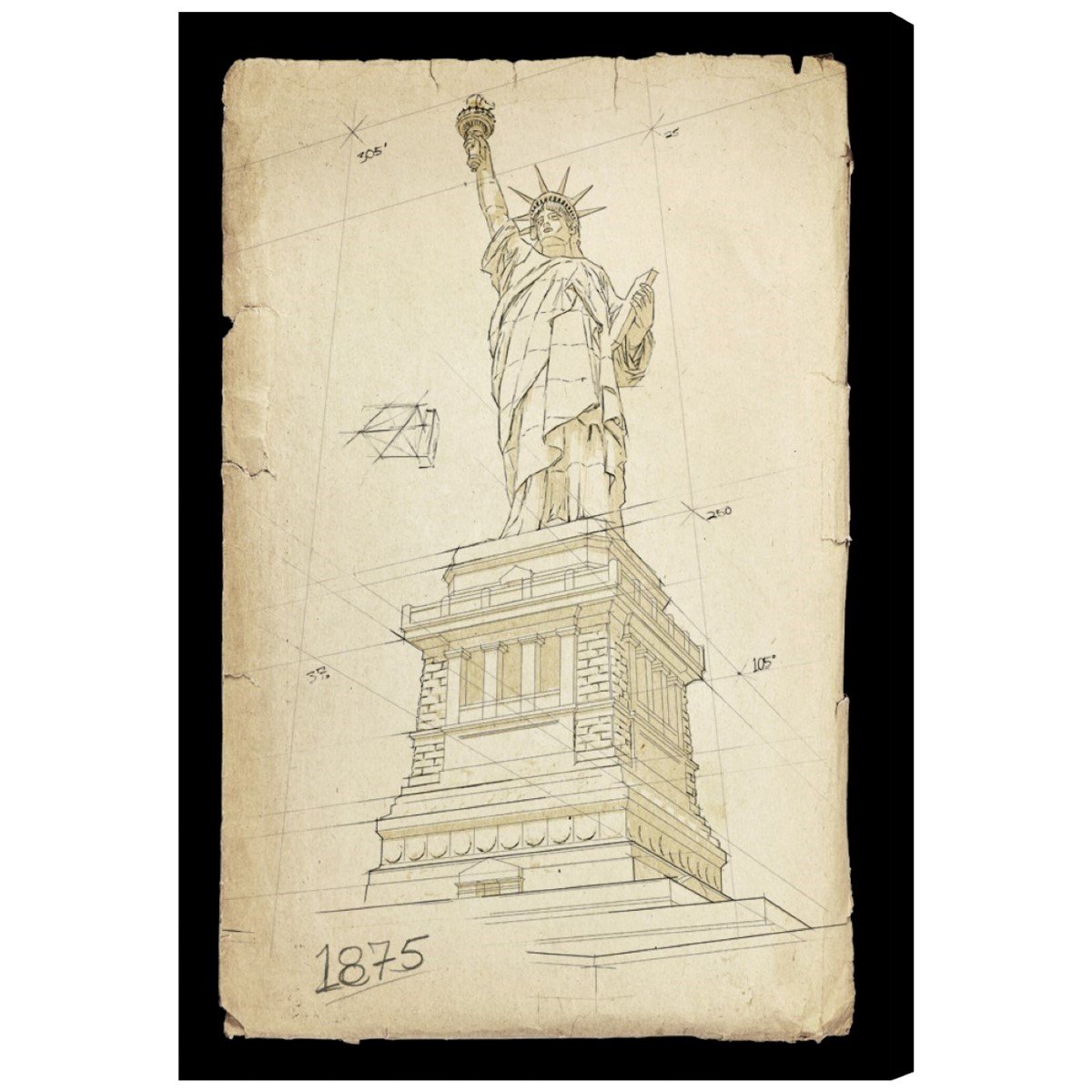 Amazon.co.jp: Oliver Gal 「自由の女神 1875」 キャンバスアート 16